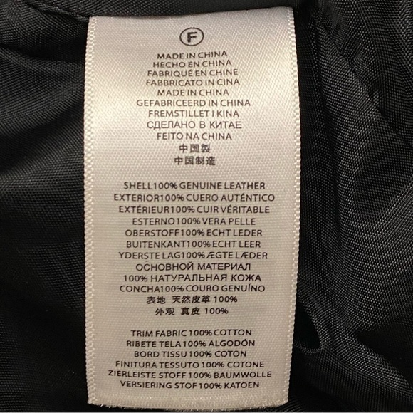 MICHAEL Michael Kors Black Leather and Fabric Moto Jacket - Picture 7 of 7